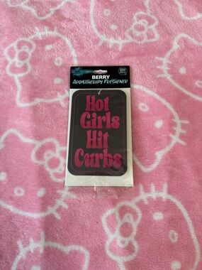 Aromatherapy Air Freshener - Hot Girls Hit Curbs (Black & Pink)
